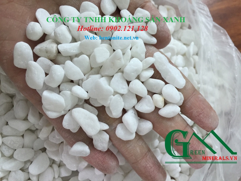 Sỏi trắng dùng cho trang trí nội - ngoại thất